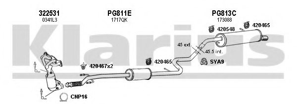 KLARIUS 631104U Exhaust System